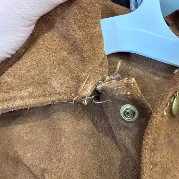 Brill Bros Timberline Milwaukee Brown Suede Fringed Jacket size 44 Large Vintage - Picture 13 of 13